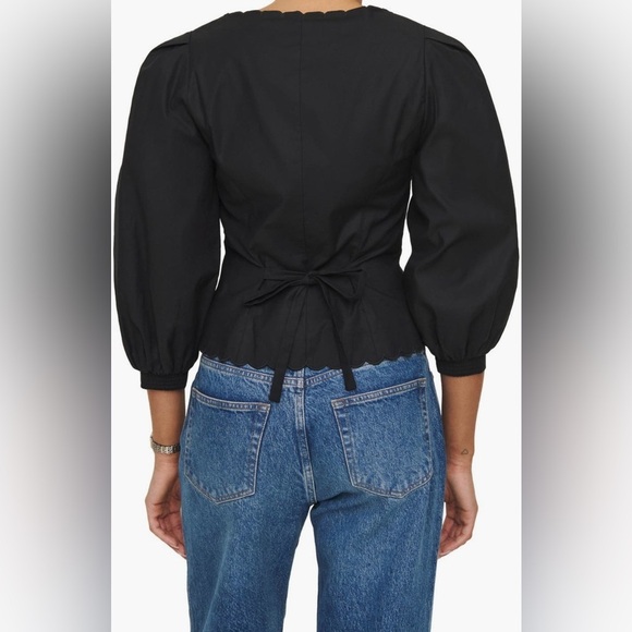 REFORMATION Eliana top- size 4 black - Picture 4 of 13
